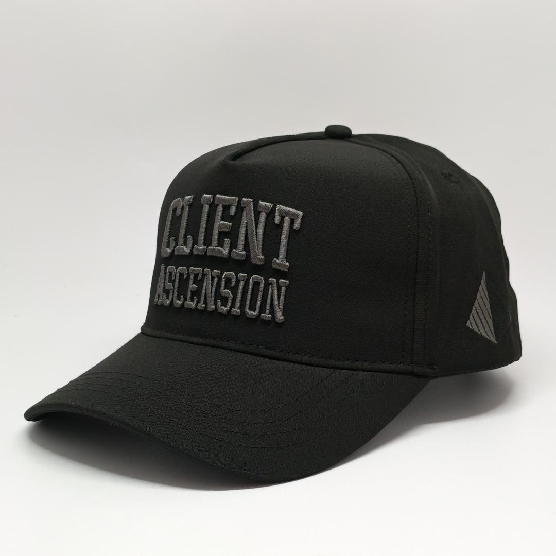 Black on Black Embroidered Hat