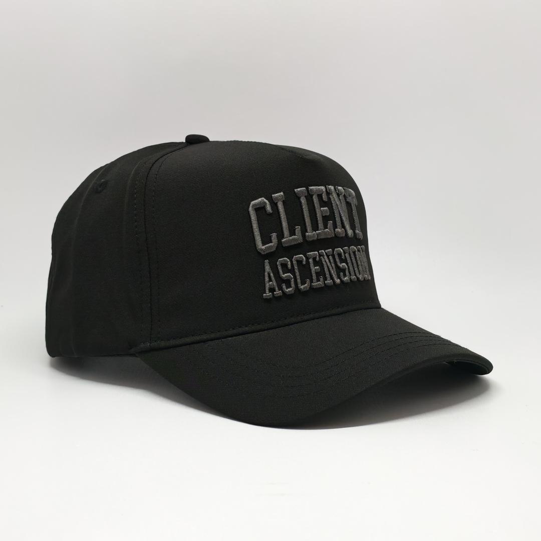 Black on Black Embroidered Hat